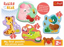 Puzzle, Baby Classic, Bobaskowe zwierzątka, 2-3-4-5 el. Trefl