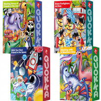 Puzzle Dla Dzieci 4w1 Zwierzęta Dinozaury Kosmos 4x16el 3+