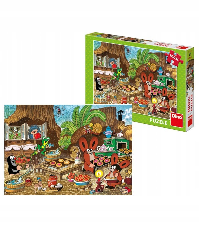 Puzzle dla dzieci 5+ Krecik i przyjaciele 100 elementów XL - Dino Toys ...