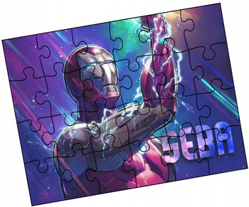 Puzzle Dla Dzieci Imię Iron Man 24E Prezent Y4 - WyczarujPrezent