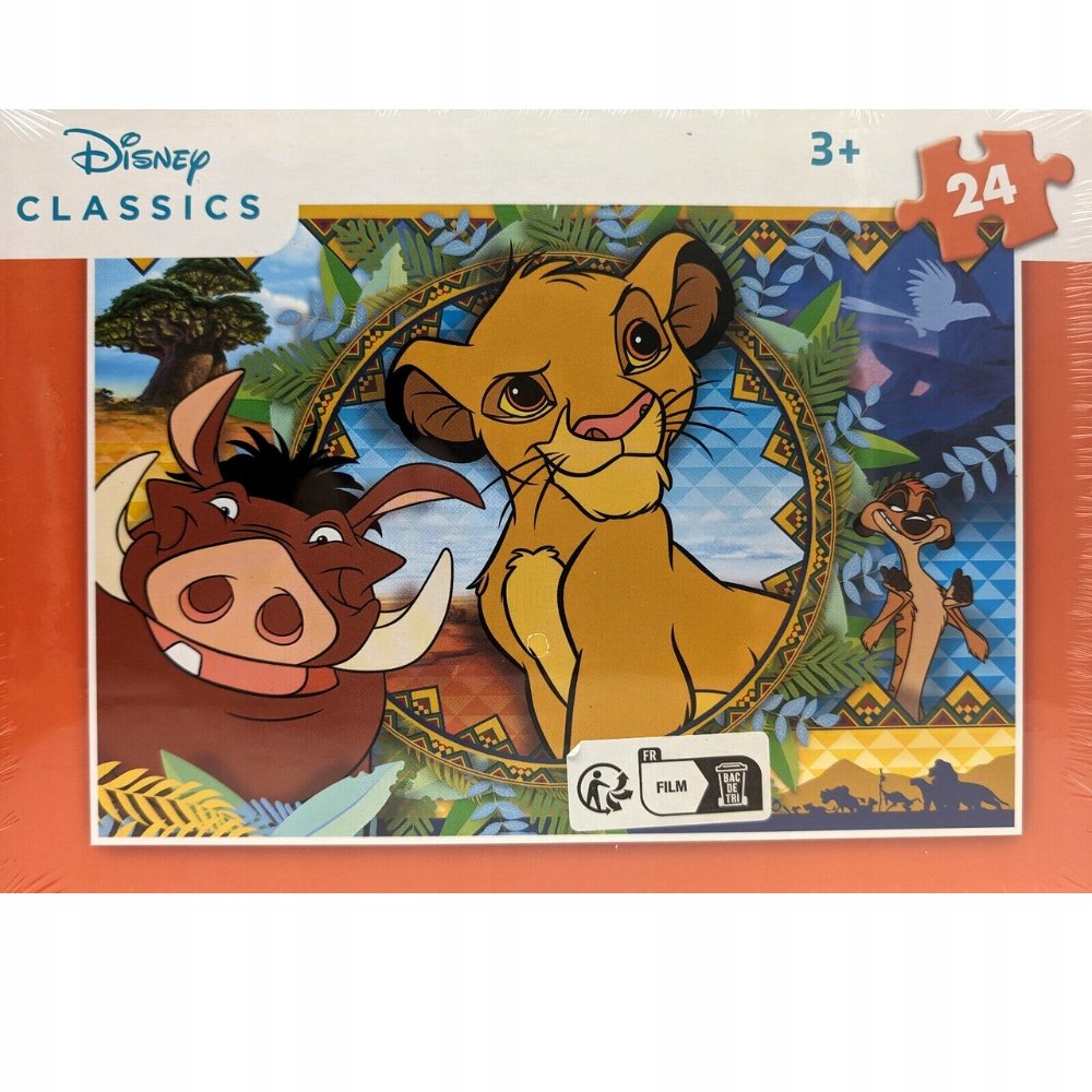 Фото - Пазли й мозаїки Disney Puzzle Dla Dzieci Król Lew Pumba Puzzle 24puzzle 3+ 