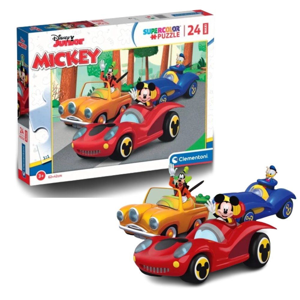 Фото - Пазли й мозаїки Disney Puzzle Dla Dzieci Mickey Puzzle 24sztuki 3+ 