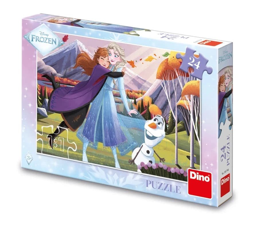 Puzzle dla dziewczynki Frozen Kraina Lodu Elsa i Anna 24 elementy ...