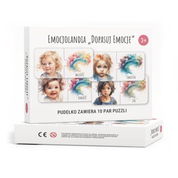 Puzzle do pary "Dopasuj Emocje" dla dzieci 3+ - Emocjolandia