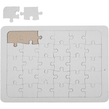 Puzzle do pomalowania, A5, 21x15 cm - Creativ Company