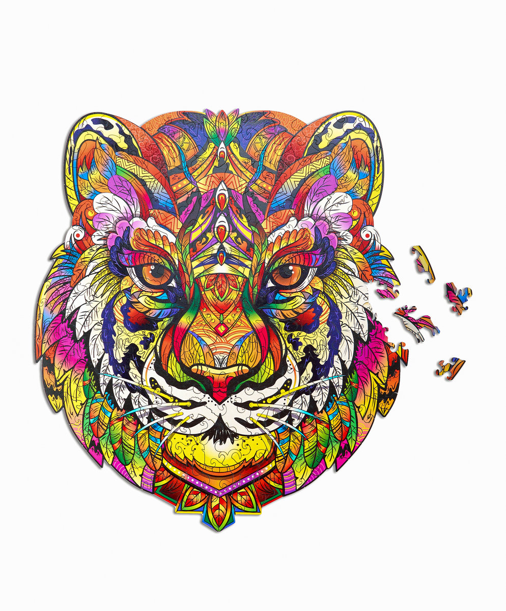 Фото - Пазли й мозаїки Brushme Puzzle Drewniane Baśniowy Tygrys 