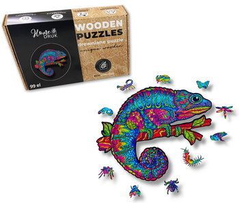 Puzzle Drewniane dla dzieci i dorosłych Kameleon  Chameleon - HOME DRUK
