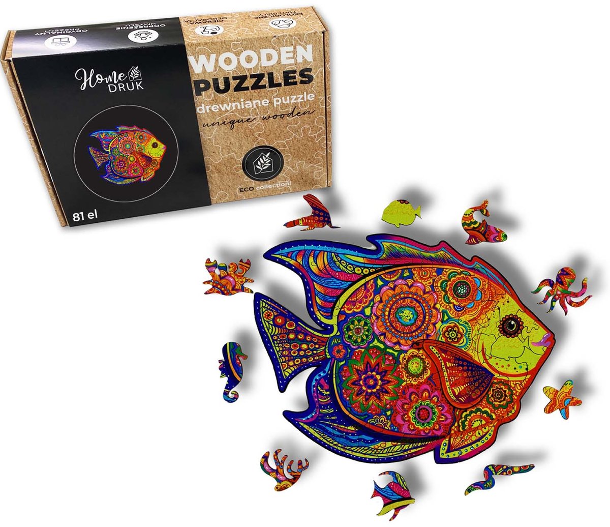 Puzzle Drewniane Dla Dzieci I Doros Ych Ryba Fish Home Druk Sklep Empik Com