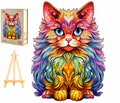 PUZZLE DREWNIANE DUŻE 300 ELEMENTÓW KOT PERSKI W DREWNIANYM PUDEŁKU - Pasjo24