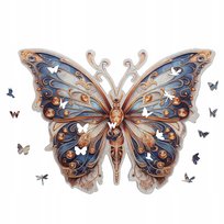 PUZZLE DREWNIANE DUŻY MOTYL 300 elementów trudne puzzle XXL