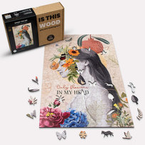 Puzzle Drewniane Kwiaty Dla Kobiety | Flower Woman | 418 Elementów | A2