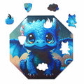 Puzzle drewniane Milliwood - Hi, I'm little – Diego Dragon 29x29 - 46 El. - Milliwood