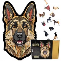 Puzzle Drewniane OWCZAREK NIEMIECKI 450el. XXL DUŻE Układanka Prezent PIES