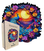 PUZZLE DREWNIANE PAW PTAK W DREWNIANYM PUDEŁKU PREZENT
