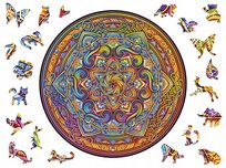 Puzzle Drewniane Premium 3D Dla Dorosłych Mandala Doskonała Harmonia Xxl Adawoo - Idealne Na Prezent Na Święta, Urodziny, Imieniny, Walentynki