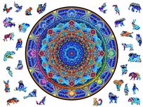 Puzzle Drewniane Premium 3D  Dla Dorosłych Mandala Niezachwiany Spokój Ul Adawoo - Idealne Na Prezent Na Święta, Urodziny, Imieniny, Walentynki