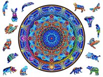 Puzzle Drewniane Premium Dla Dorosłych Mandala Niezachwiany Spokój L 200 El Adawoo - Idealne Na Prezent Na Święta, Urodziny, Imieniny, Walentynki