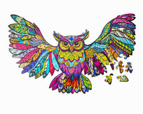 Puzzle Drewniane Sowa w locie