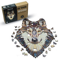 Puzzle Drewniane Wilk Above Average Wolf 140 Elementów A4