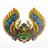 Puzzle Drewniane WSPANIAŁY SKARABEUSZ S
