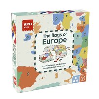 Puzzle edukacyjne Apli Kids Flagi Europy 5+