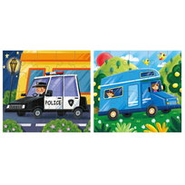 Puzzle edukacyjne dla dzieci - POJAZDY - 120 el.