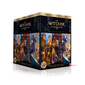 Puzzle, Good Loot, The Witcher 3: Wild Hunt 10 Years of Killing Monsters Puzzle Trilogy, 3x1000 el. - Good Loot