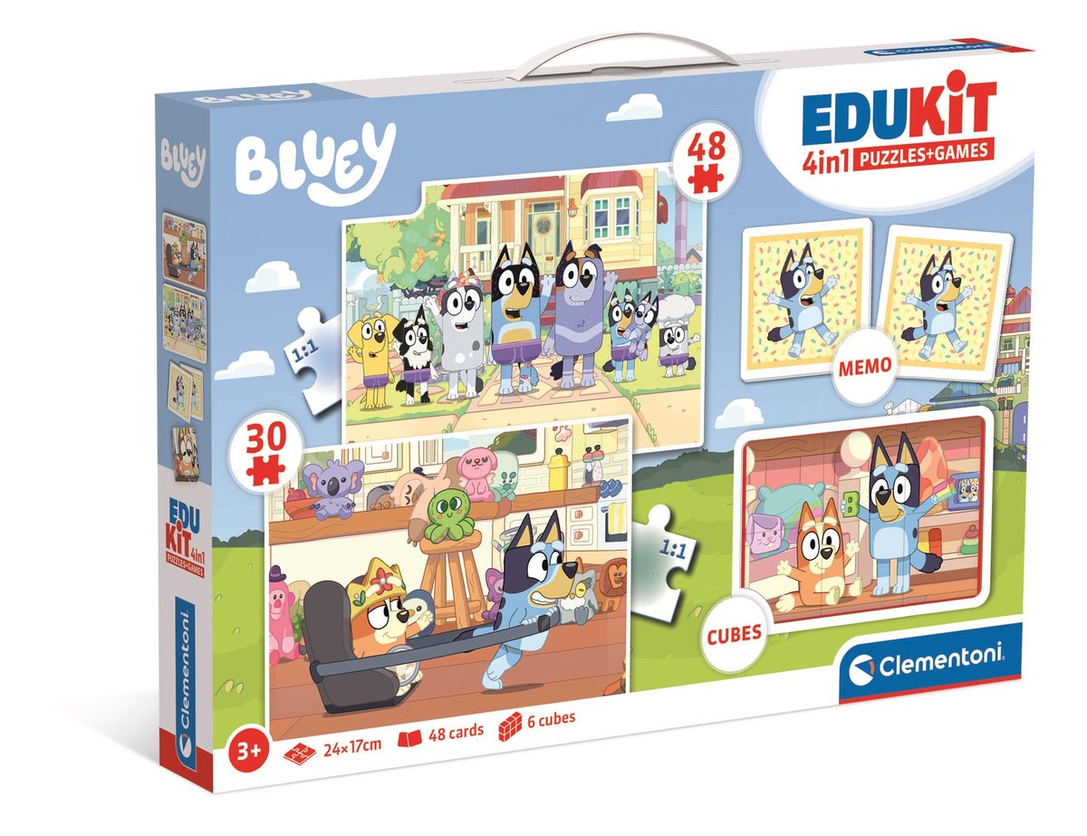 Puzzle +Gry 4w1 Bluey Clementonii +3 lata - Clementoni | Sklep EMPIK.COM