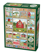 Puzzle, Haftowana pościel, 1000 el. Cobble Hill