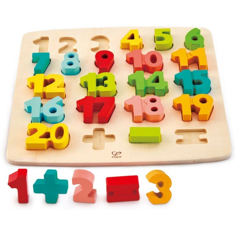 Puzzle, Hape, Układanka matematyczna, 20 el.