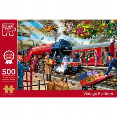 Puzzle Jigsaw Corner Piece Vintage Platform 500 elementów - Jigsaw ...