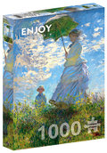 Puzzle, Kobieta z parasolem, Claude Monet, 1000 el.  - Enjoy