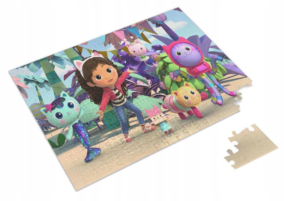 Puzzle Koci Domek Gabi Bajka + Imię pudełko A3 252 el. #2 - Atram ...