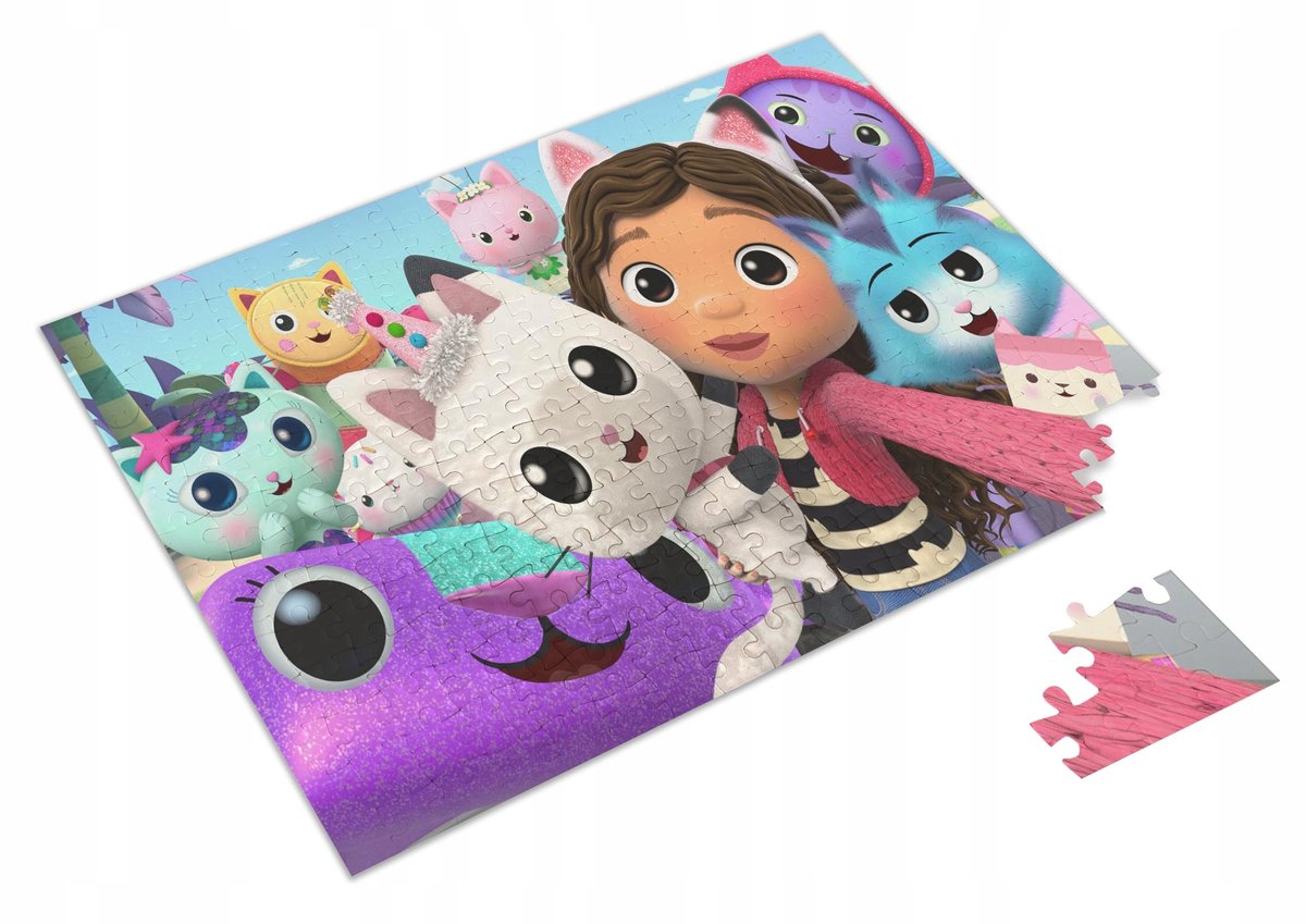 PUZZLE Koci Domek Gabi + IMIĘ Pudełko 120 el. - Atram | Sklep EMPIK.COM