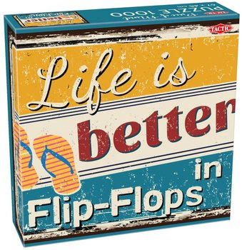 Puzzle Lovers, puzzle, "Piece of Mind" Flip-Flops, 1000 el. - Puzzle Lovers