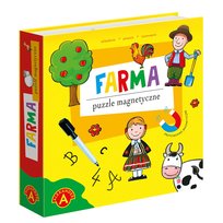 Puzzle Magnetyczne Układanka Edukacyjna Farma Alexander 24 Puzzle Karty