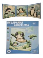 PUZZLE MAGNETYCZNE ZWIERZĘTA MORSKIE QBI DLA DZIECI LOGICZNE PREZENT QBI