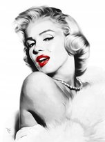 PUZZLE Marilyn Monroe Glamour A3 252 el z Nadrukiem + IMIĘ Pudełko