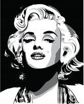 PUZZLE Marilyn Monroe Glamour Artystyczny + IMIĘ Pudełko 120 el.