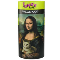 Puzzle, Matchy Matchy, Mona Lisa i Kiciardo, Funky Art, 1000 elementów