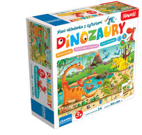 Puzzle maxi dinozaury, gra planszowa, GRANNA