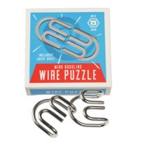 Puzzle metalowe, zabawka logiczna, Dziki Niedźwiedź, Rex London