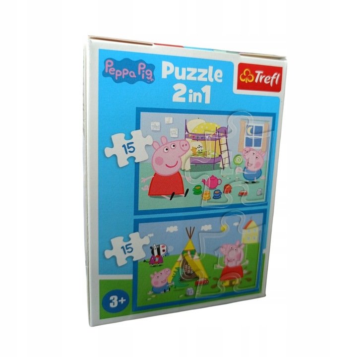 Puzzle minimaxi + kolorowanka 2in1 Peppa Pig - Trefl | Sklep EMPIK.COM
