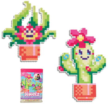 Puzzle Pixelki Jixelz Uśmiechnięte Kaktusy 750 elementów - Fat Brain Toys