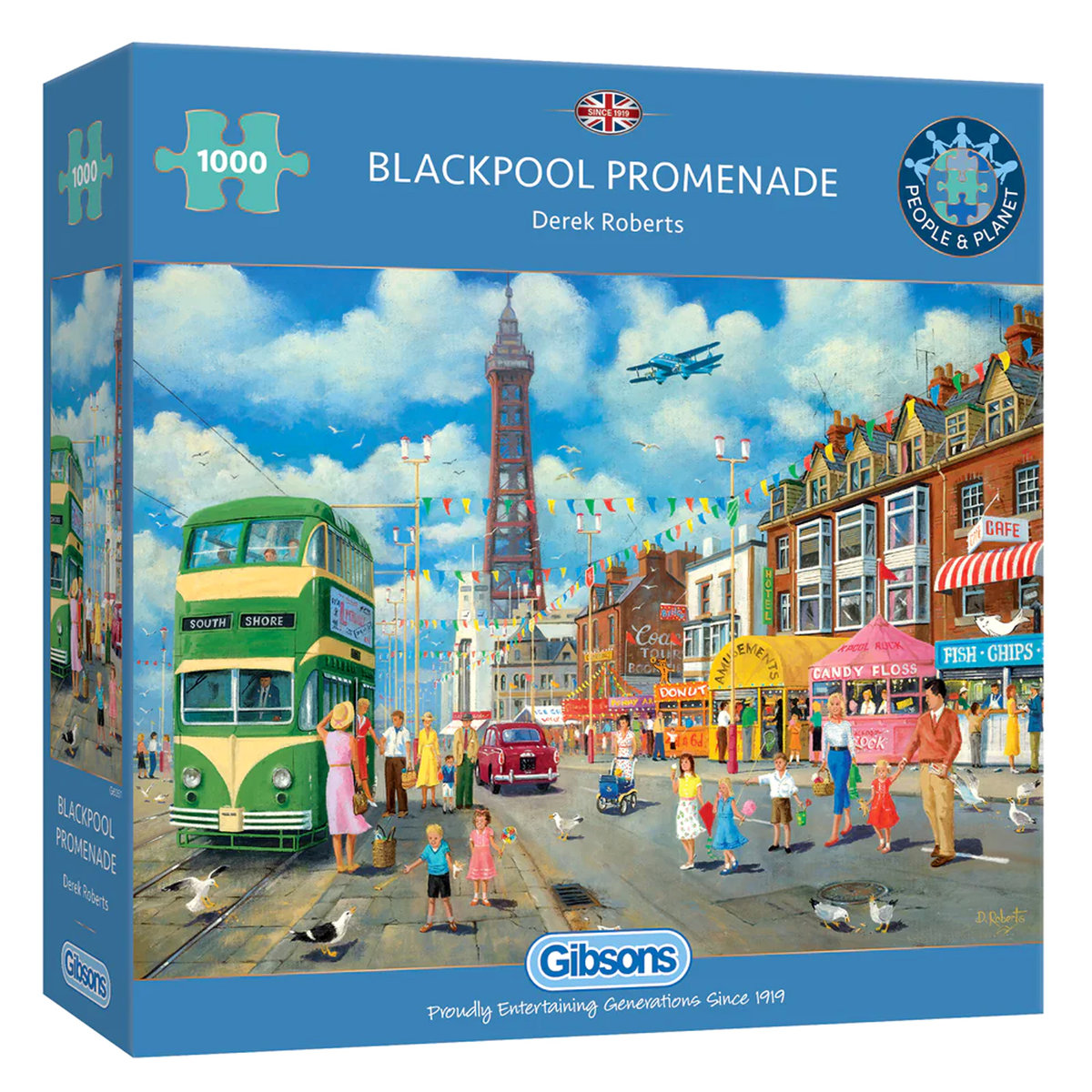 Фото - Пазли й мозаїки Puzzle, Promenada w Blackpool / Anglia, 1000 el.