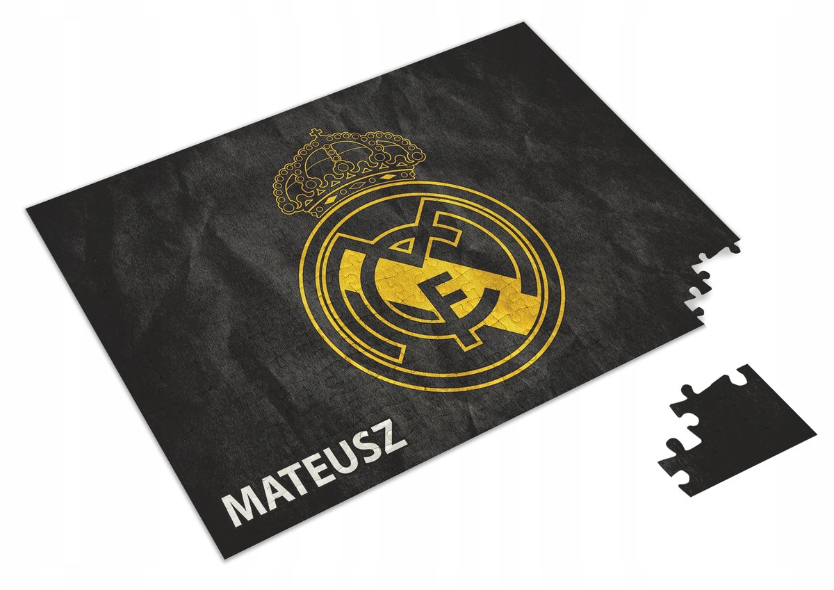 Puzzle Rel Puzzle REAL MADRYT A3 252 el. z Nadrukiem Dowolne IMIĘ + Pudełko 3 ...