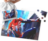 PUZZLE - SPIDER MAN WZORY Z BAJEK I GIER PREZENT DLA DZIECI 24el + WORECZEK