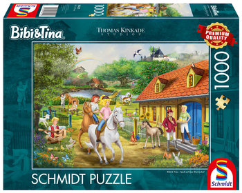 Puzzle, THOMAS KINKADE Bibi & Tina, 1000 el.  - Schmidt