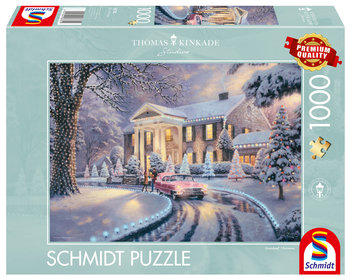 Puzzle, THOMAS KINKADE Graceland zimą, 1000 el.  - Schmidt