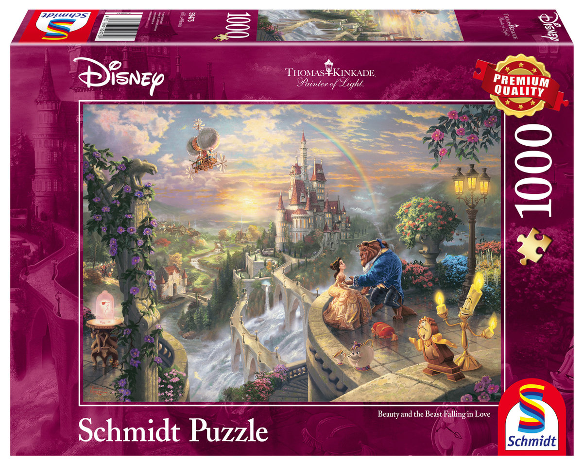 Puzzle, THOMAS KINKADE Piękna i Bestia - Miłość (Disney), 1000 el.